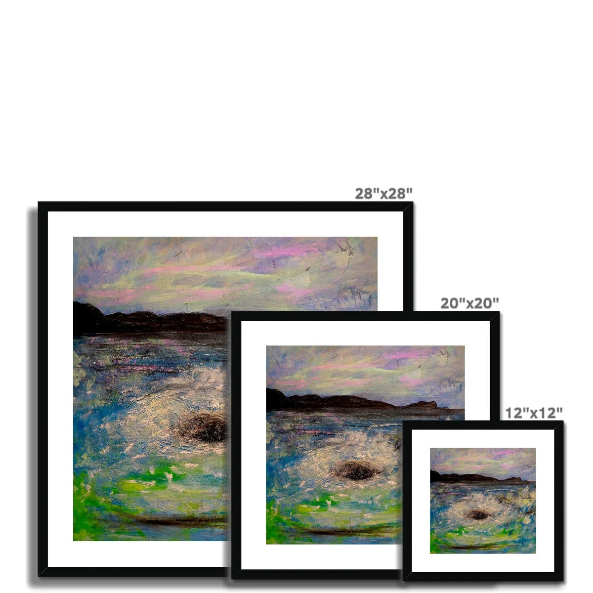 The Corryvreckan Whirlpool Framed & Mounted Print - Historic Iconic Art Gallery Scotland Worldwide Shipping Scottish Castles Paintings