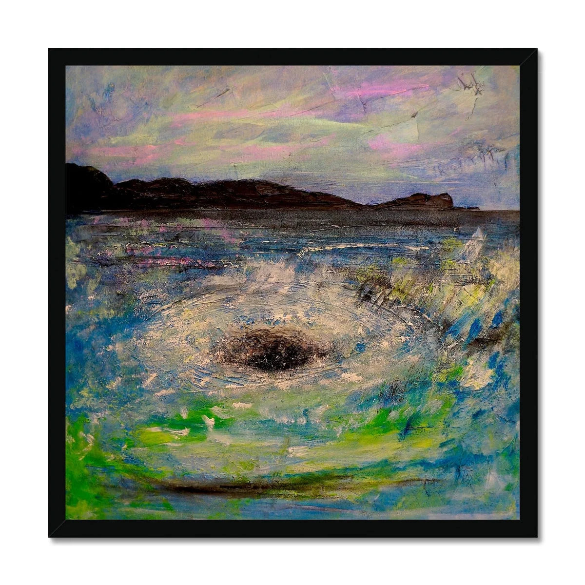 The Corryvreckan Whirlpool Framed Print - Historic & Iconic Art Gallery Scotland Worldwide Shipping Scottish Castles Paintings and Fine