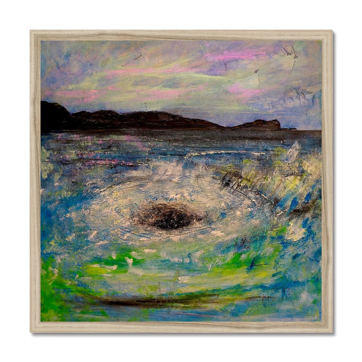 The Corryvreckan Whirlpool Framed Print - Historic & Iconic Art Gallery Scotland Worldwide Shipping Scottish Castles Paintings and Fine