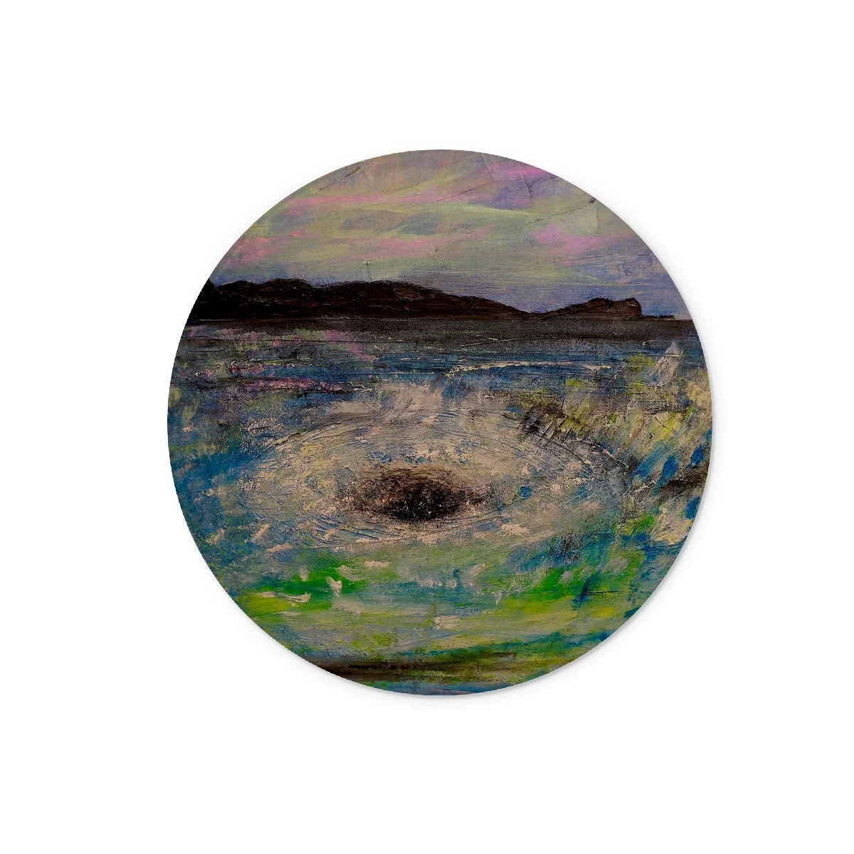 The Corryvreckan Whirlpool Glass Chopping Board - Historic & Iconic Art Gallery Scotland Worldwide Shipping Scottish Castles Paintings