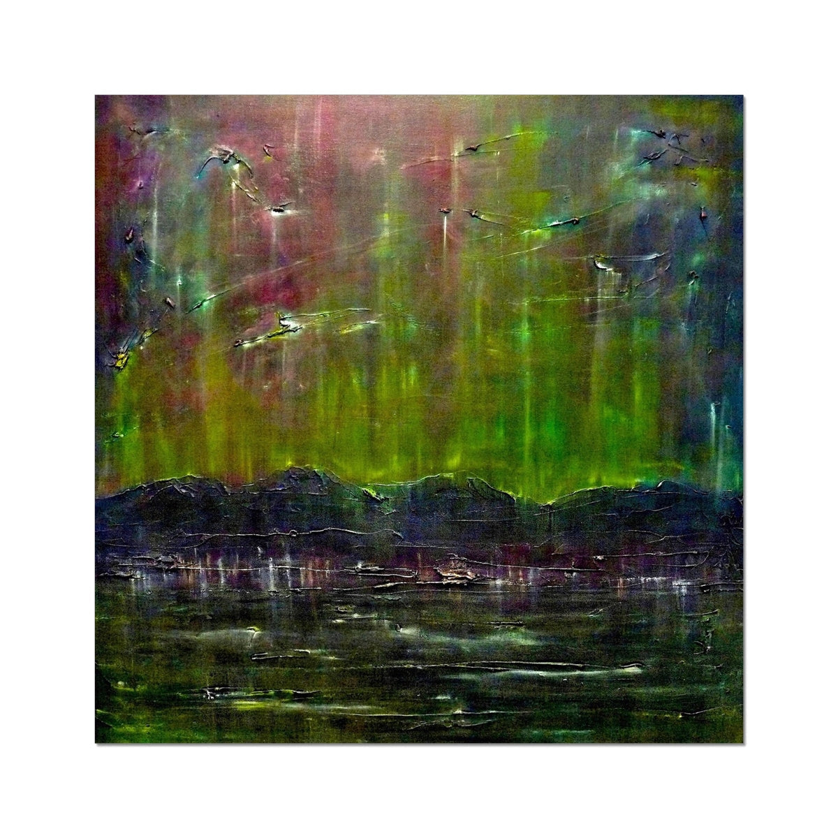 Cromarty Harbour Northern Lights Prints | Scottish Highlands & Lowlands Art Gallery | Paintings, Prints, Homeware and Art Gifts From Scotland By Scottish Artist Kevin Hunter