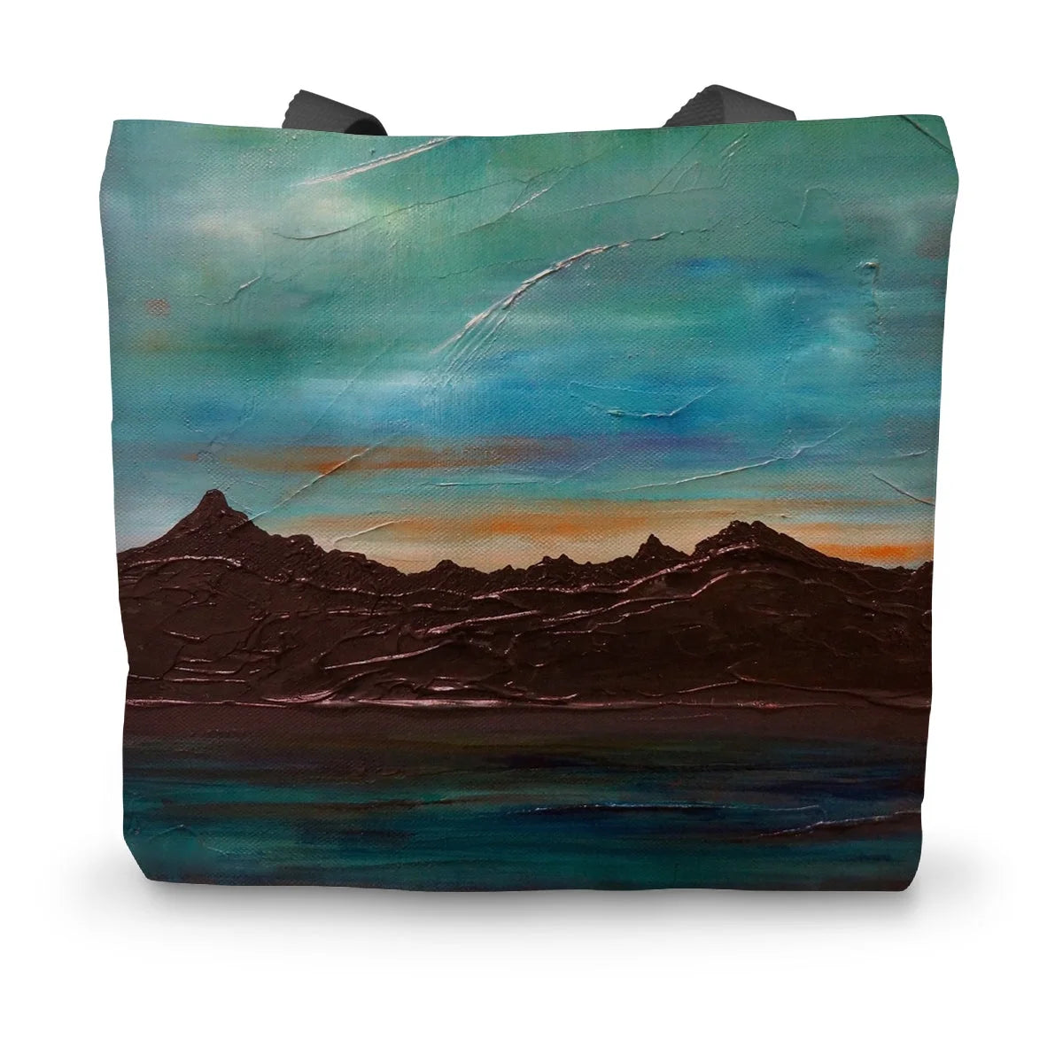 The Cuillin from Elgol Canvas Tote Bag - Skye Art Gallery Scotland Worldwide Shipping Scottish Landscape Paintings and Prints