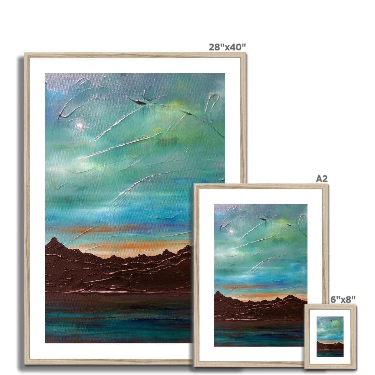 The Cuillin from Elgol Framed & Mounted Print - Skye Art Gallery Scotland Worldwide Shipping Scottish Landscape Paintings and Prints