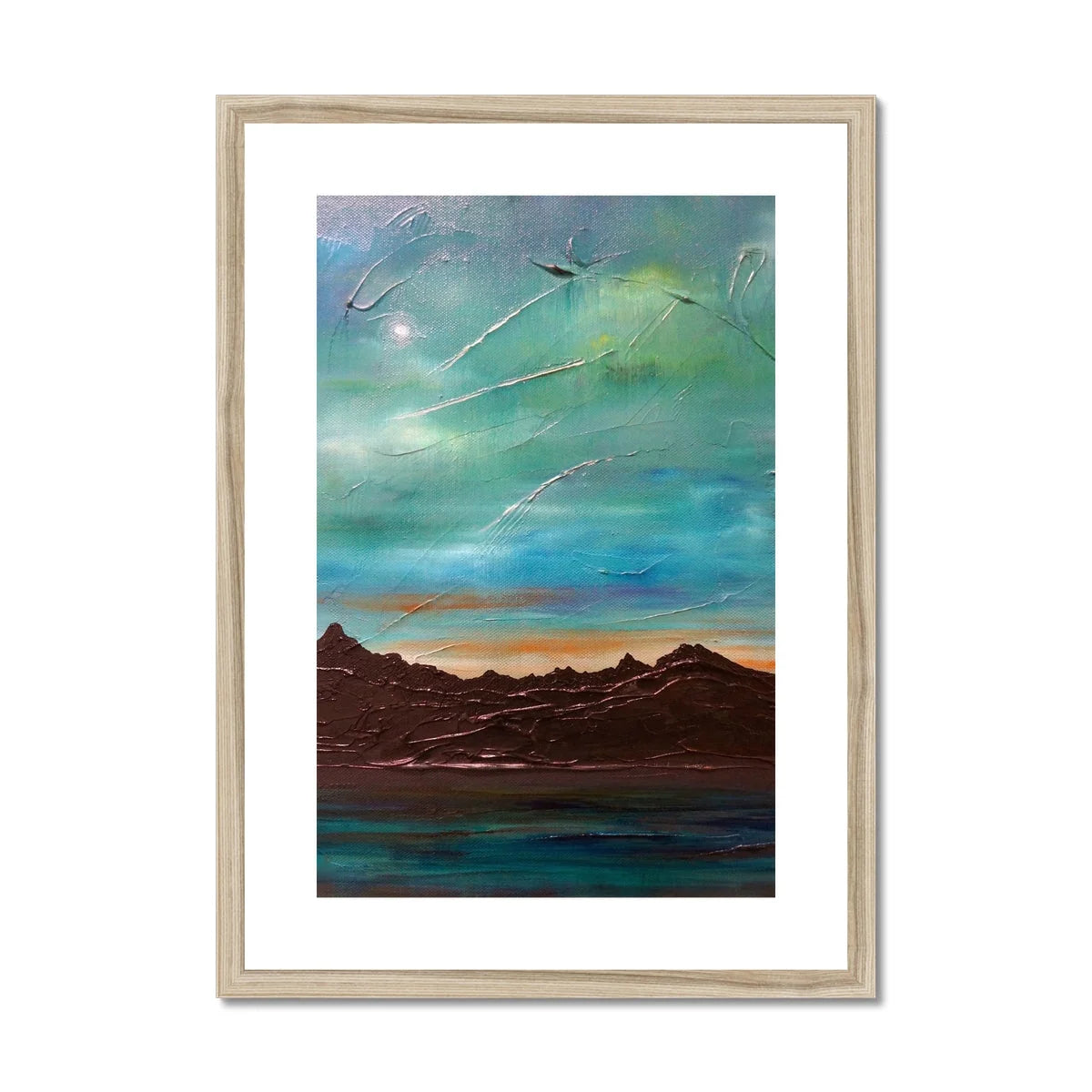 The Cuillin from Elgol Framed & Mounted Print - Skye Art Gallery Scotland Worldwide Shipping Scottish Landscape Paintings and Prints