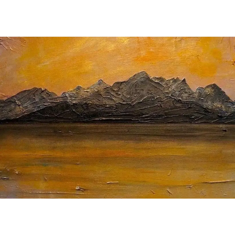 Cuillin Sunset Skye Art Prints by Scottish Artist