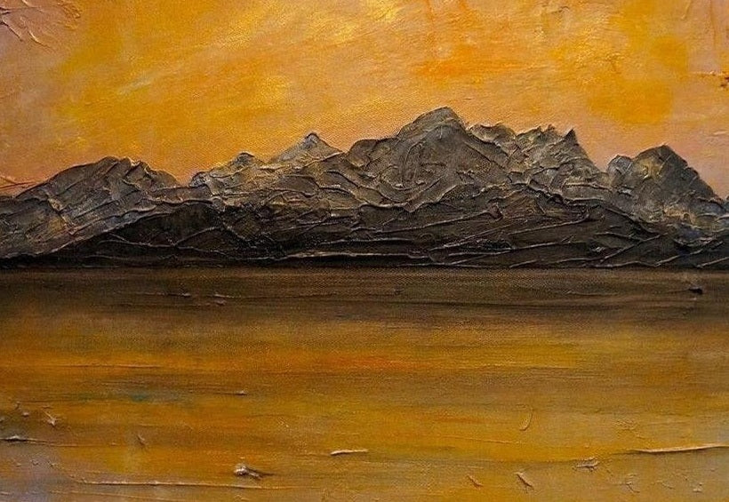 Cuillin Sunset Skye Scottish Landscape Painting