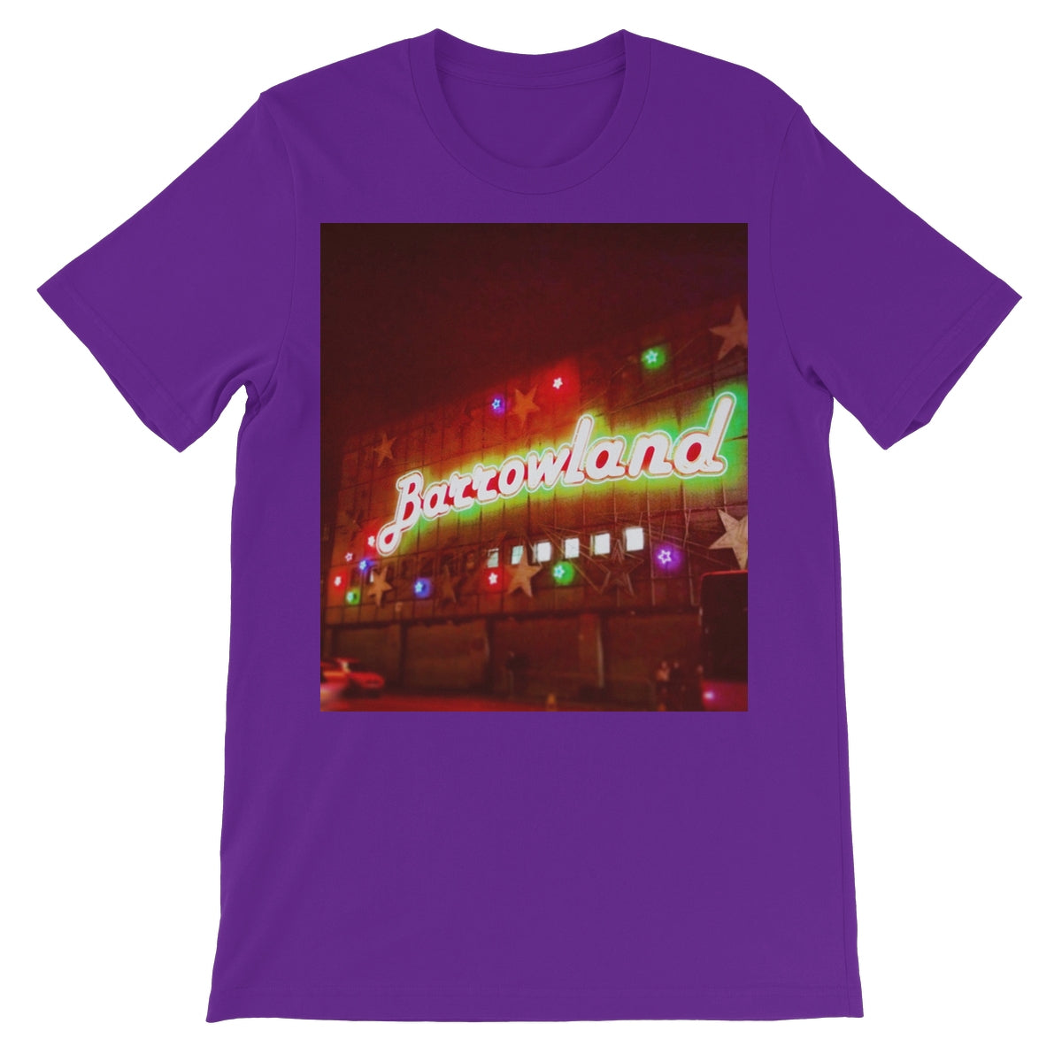 A Neon Glasgow Barrowlands Unisex Short Sleeve T-Shirt | Scottish Art Gifts