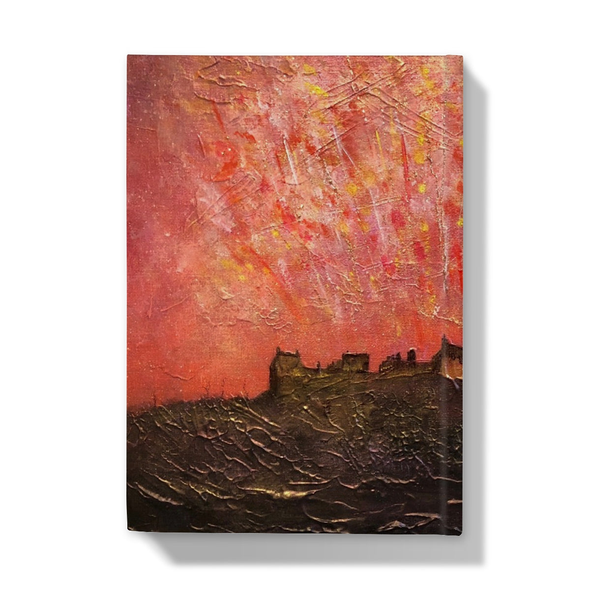 Edinburgh Castle Fireworks Hardback Journal | Scottish Art Gifts