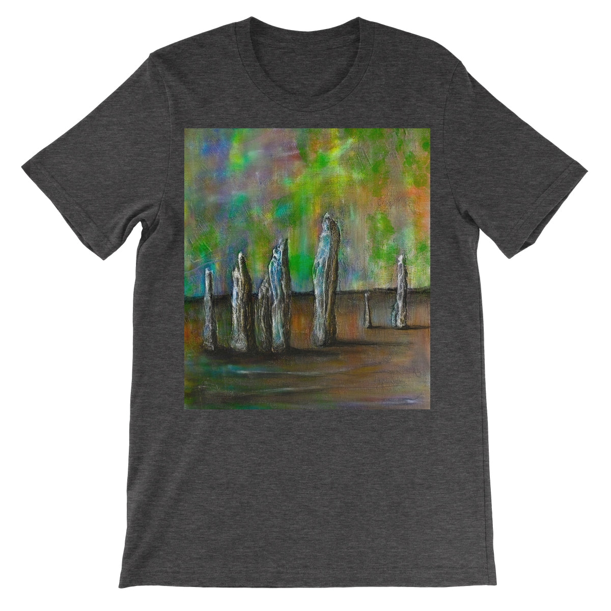 Callanish Northern Lights Lewis Unisex Short Sleeve T-Shirt | Scottish Art Gifts