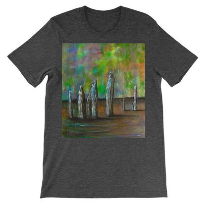 Callanish Northern Lights Lewis Unisex Short Sleeve T-Shirt | Scottish Art Gifts