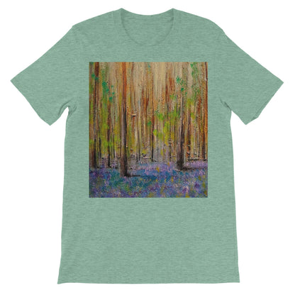 Highland Bluebells Unisex Short Sleeve T-Shirt | Scottish Art Gifts