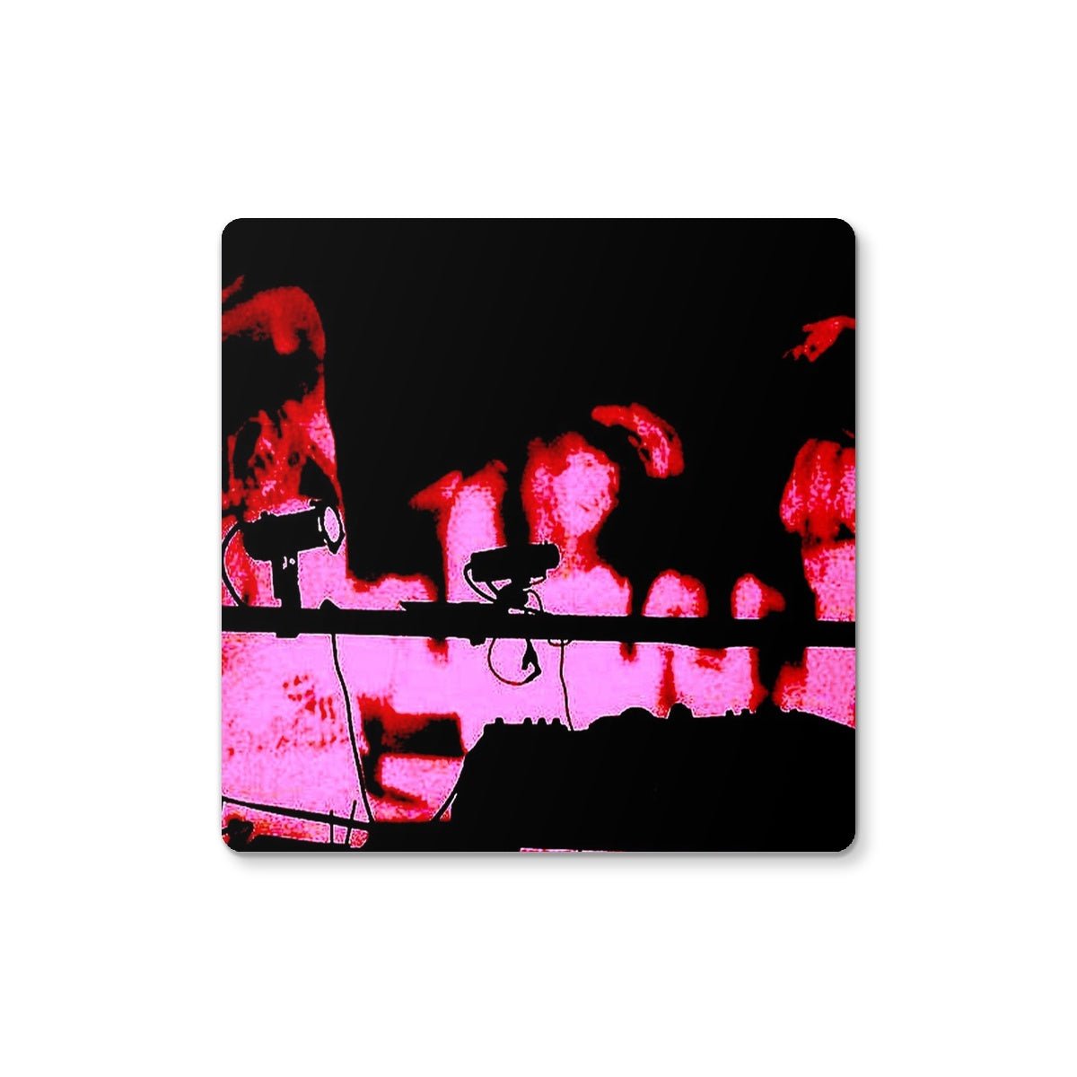 Dancing With The Devils Art Gifts Coaster-Coasters-Abstract & Impressionistic Art Gallery-Single Coaster-Paintings, Prints, Homeware, Art Gifts From Scotland By Scottish Artist Kevin Hunter