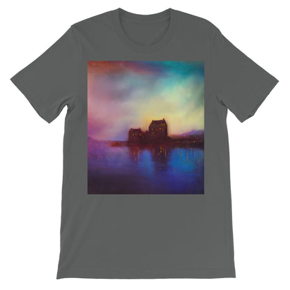Eilean Donan Castle Sunset Unisex Short Sleeve T-Shirt | Scottish Art Gifts