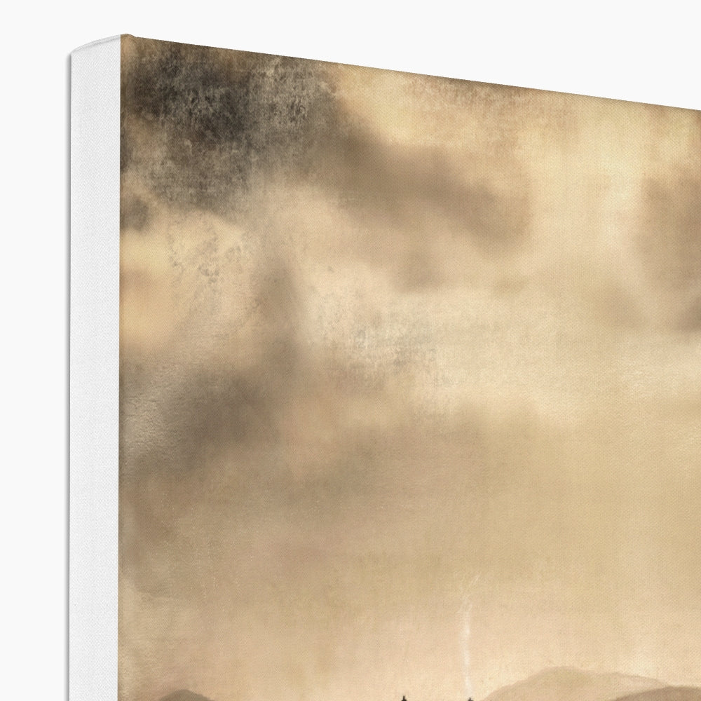 A Moonlit Croft Eco Canvas | Scottish Art Gifts