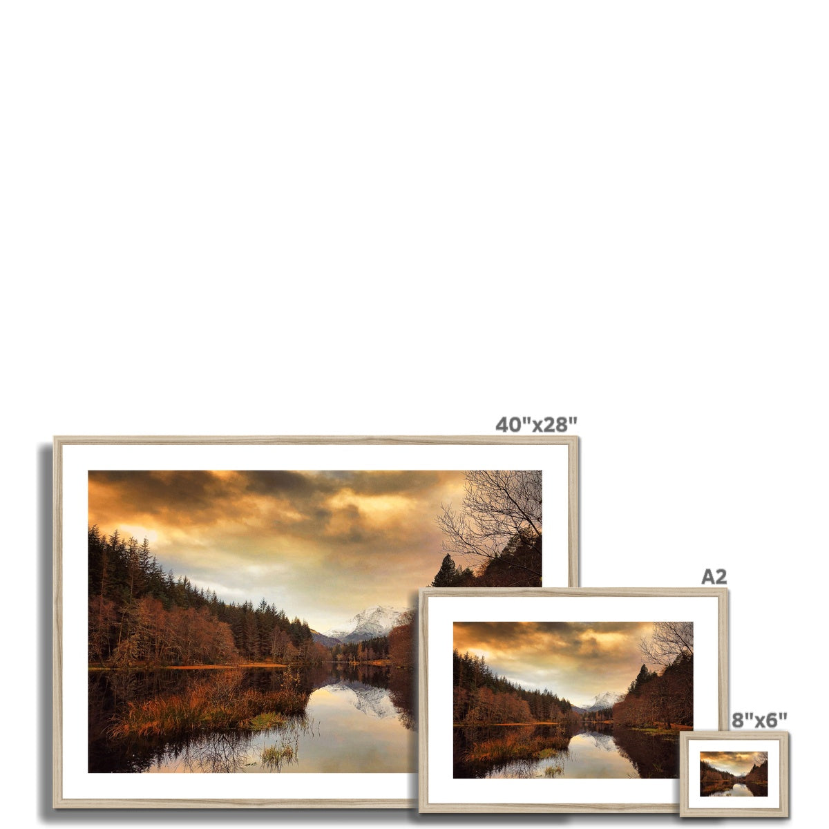 Glencoe Lochan Dusk Scottish Landscape Photography | Framed & Mounted Print