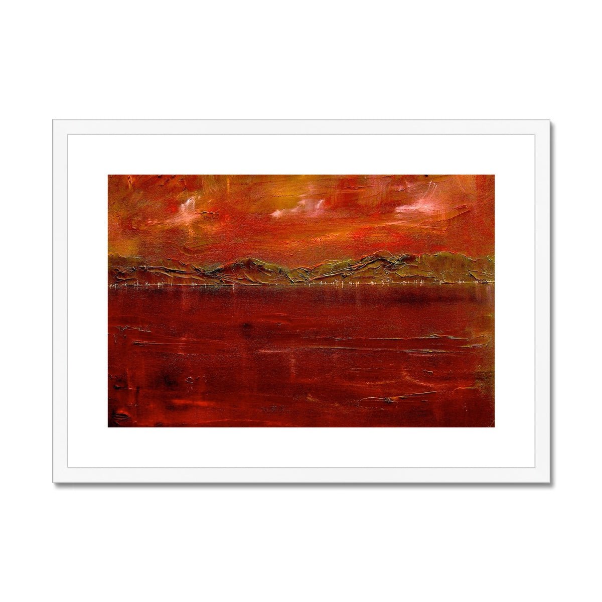 Deep Clyde Dusk Painting | Framed &amp; Mounted Prints From Scotland