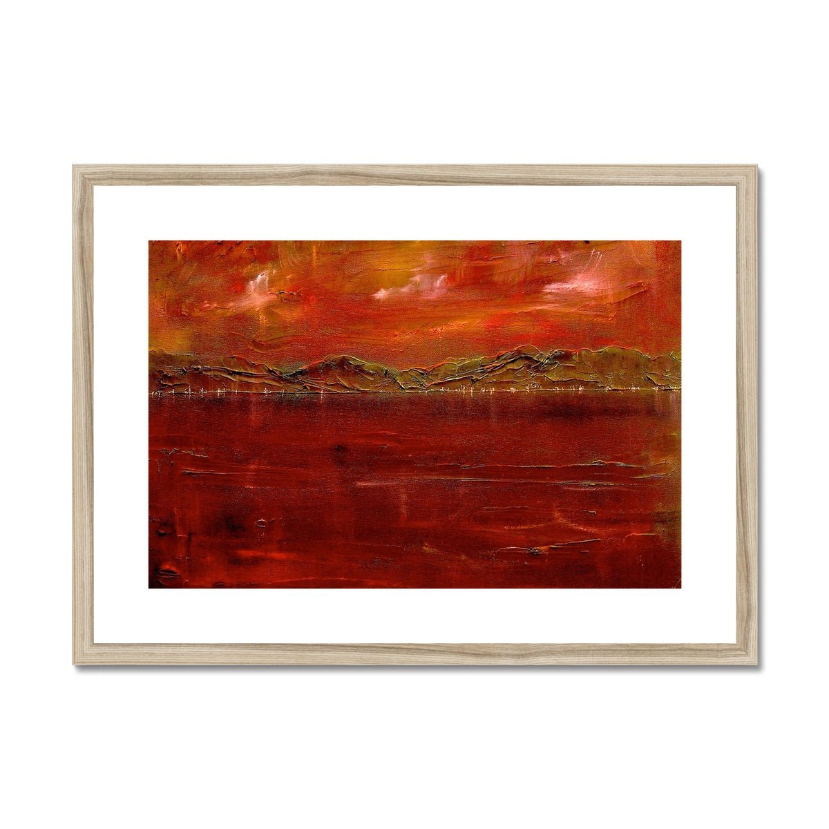 Deep Clyde Dusk Painting | Framed & Mounted Prints From Scotland