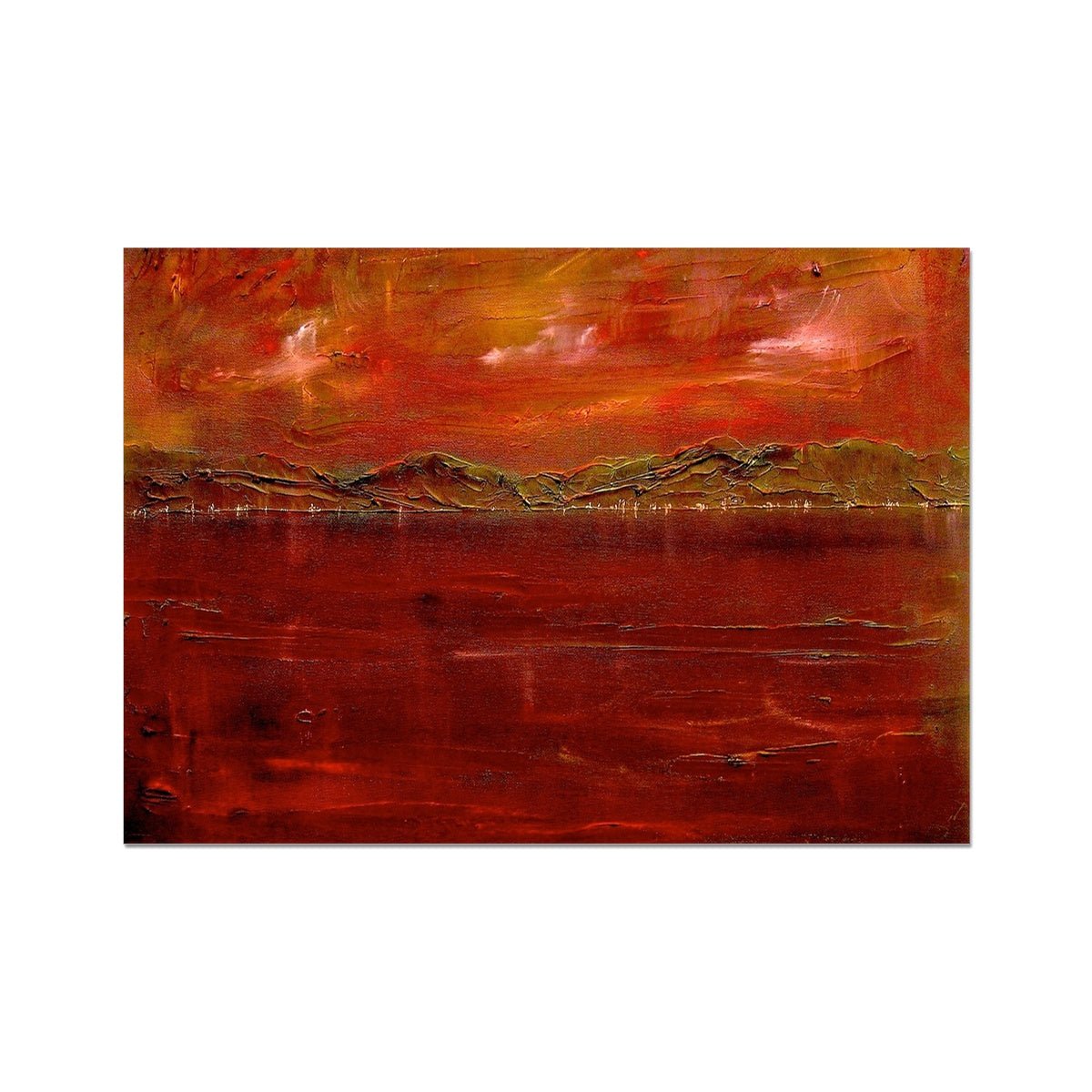 Deep Clyde Dusk Painting | Fine Art Prints From Scotland