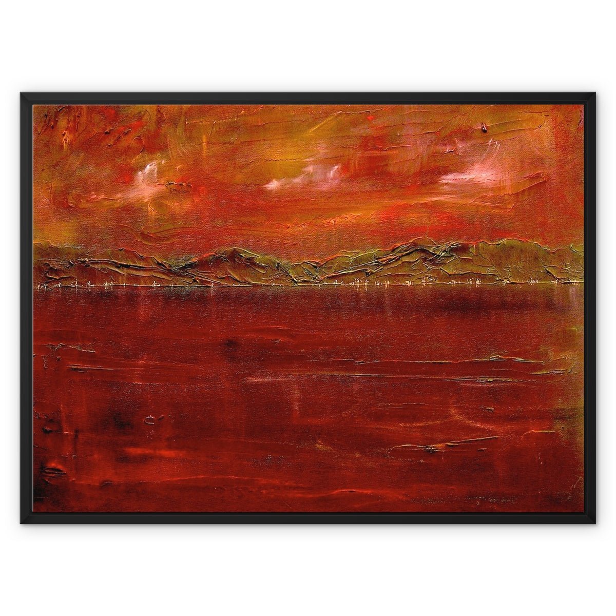 Deep Clyde Dusk Painting | Framed Canvas Prints From Scotland