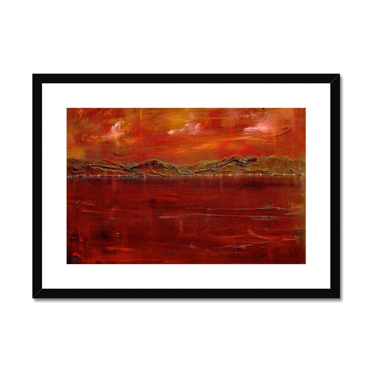 Deep Clyde Dusk Painting | Framed & Mounted Prints From Scotland