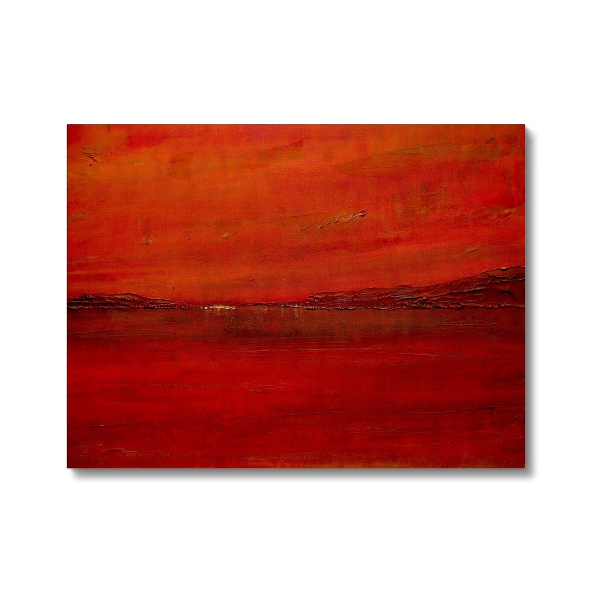 Deep Loch Lomond Sunset Painting | Canvas Prints From Scotland