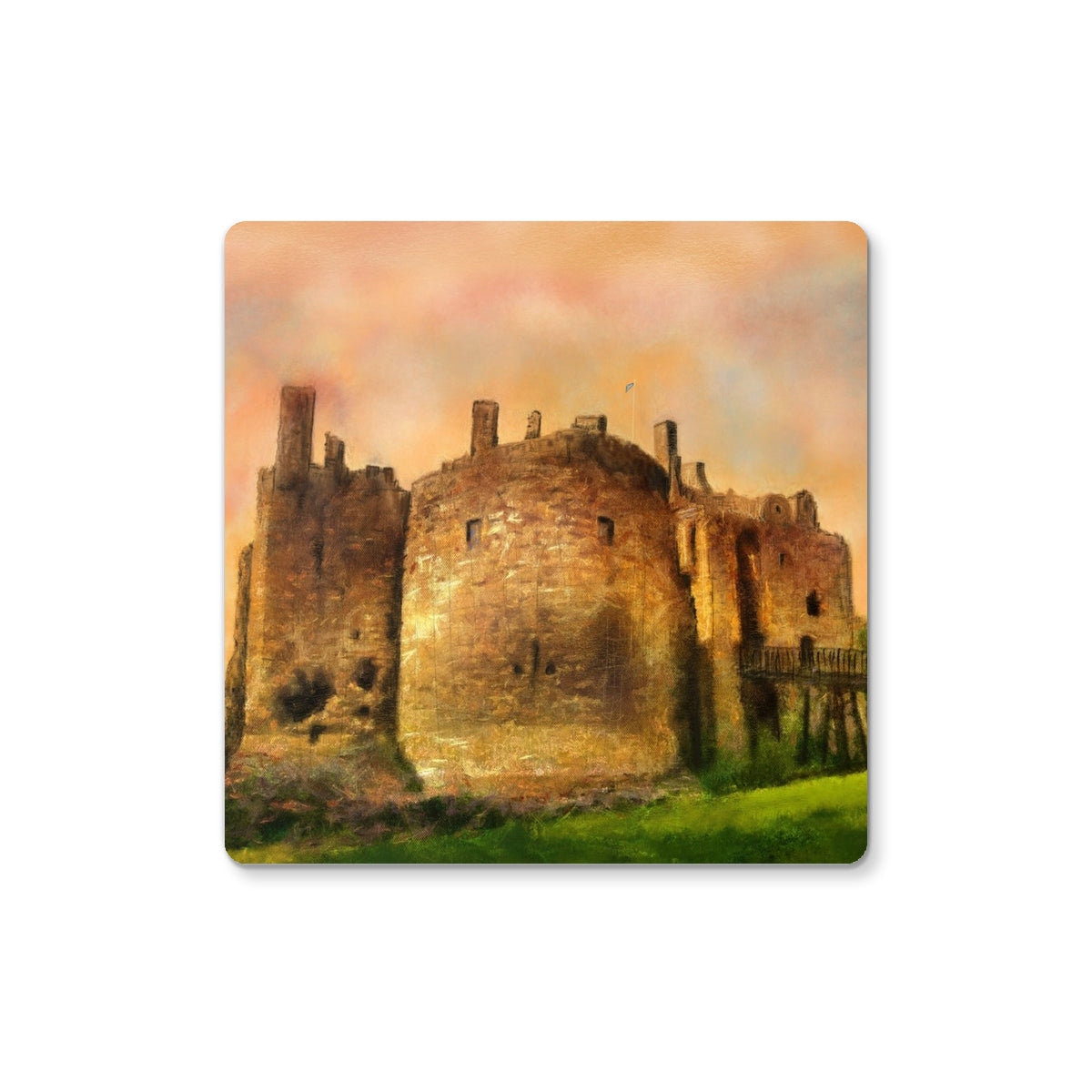 Dirleton Castle | Scottish Art Gifts | Coaster