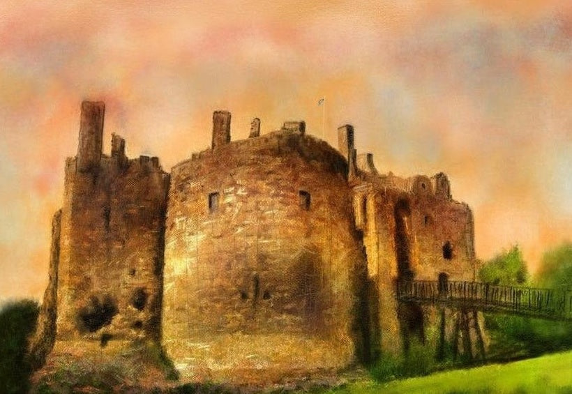 Dirleton Castle Dusk Art Prints