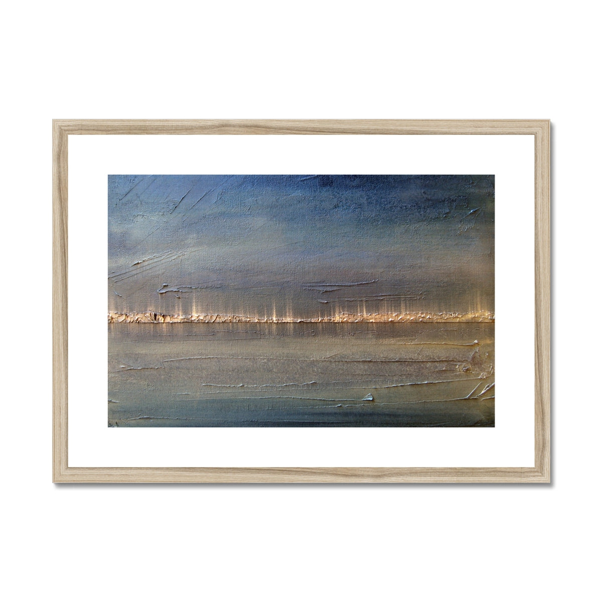 Distant Lights Lake Ontario Painting | Framed &amp; Mounted Prints From Scotland