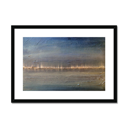 Distant Lights Lake Ontario Painting | Framed &amp; Mounted Prints From Scotland