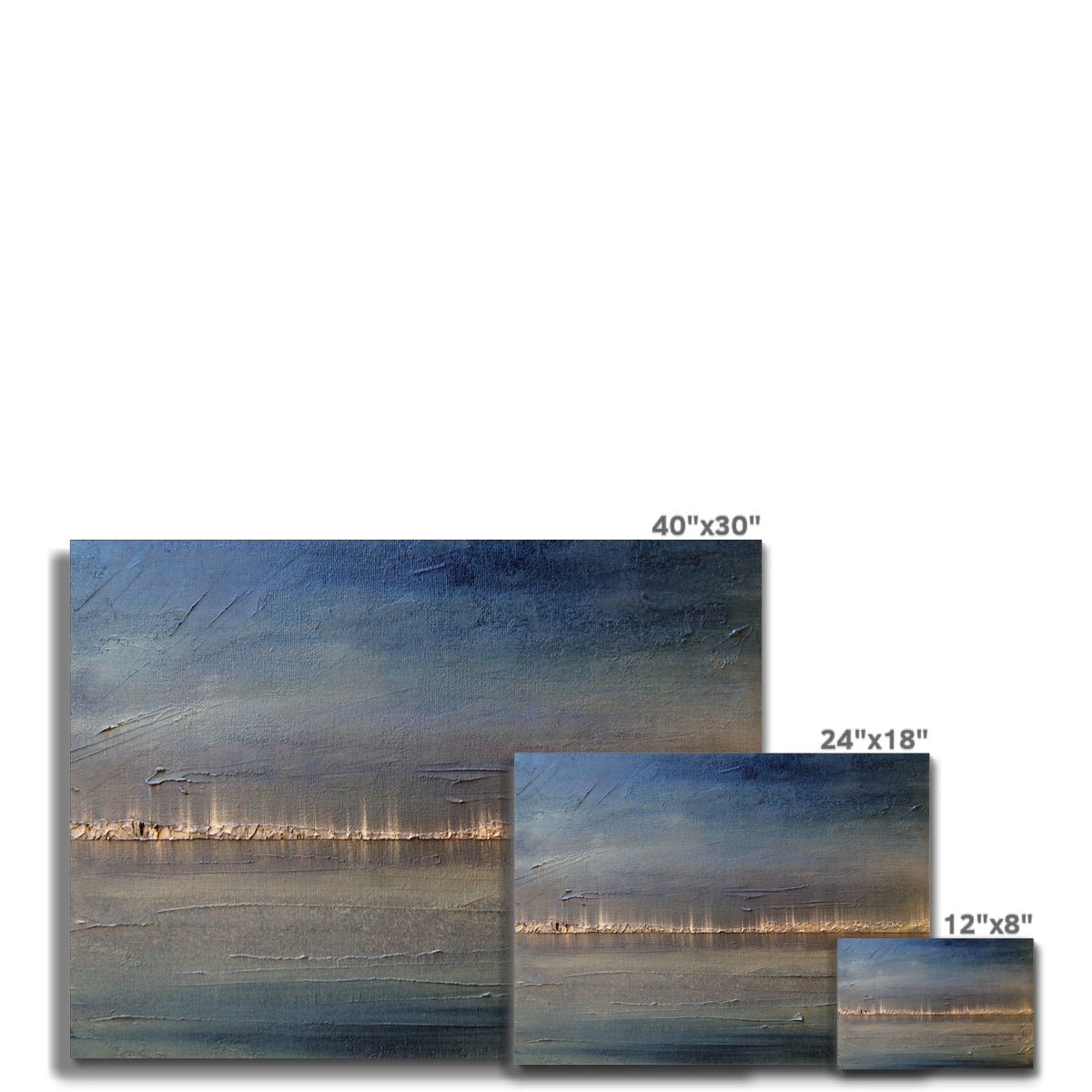 Distant Lights Lake Ontario Painting | Canvas From Scotland