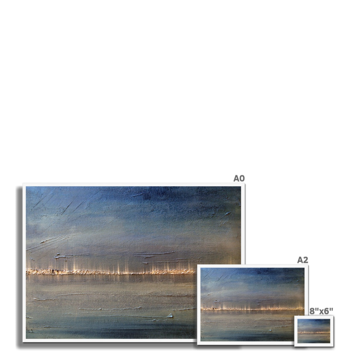 Distant Lights Lake Ontario Painting | Framed Prints From Scotland