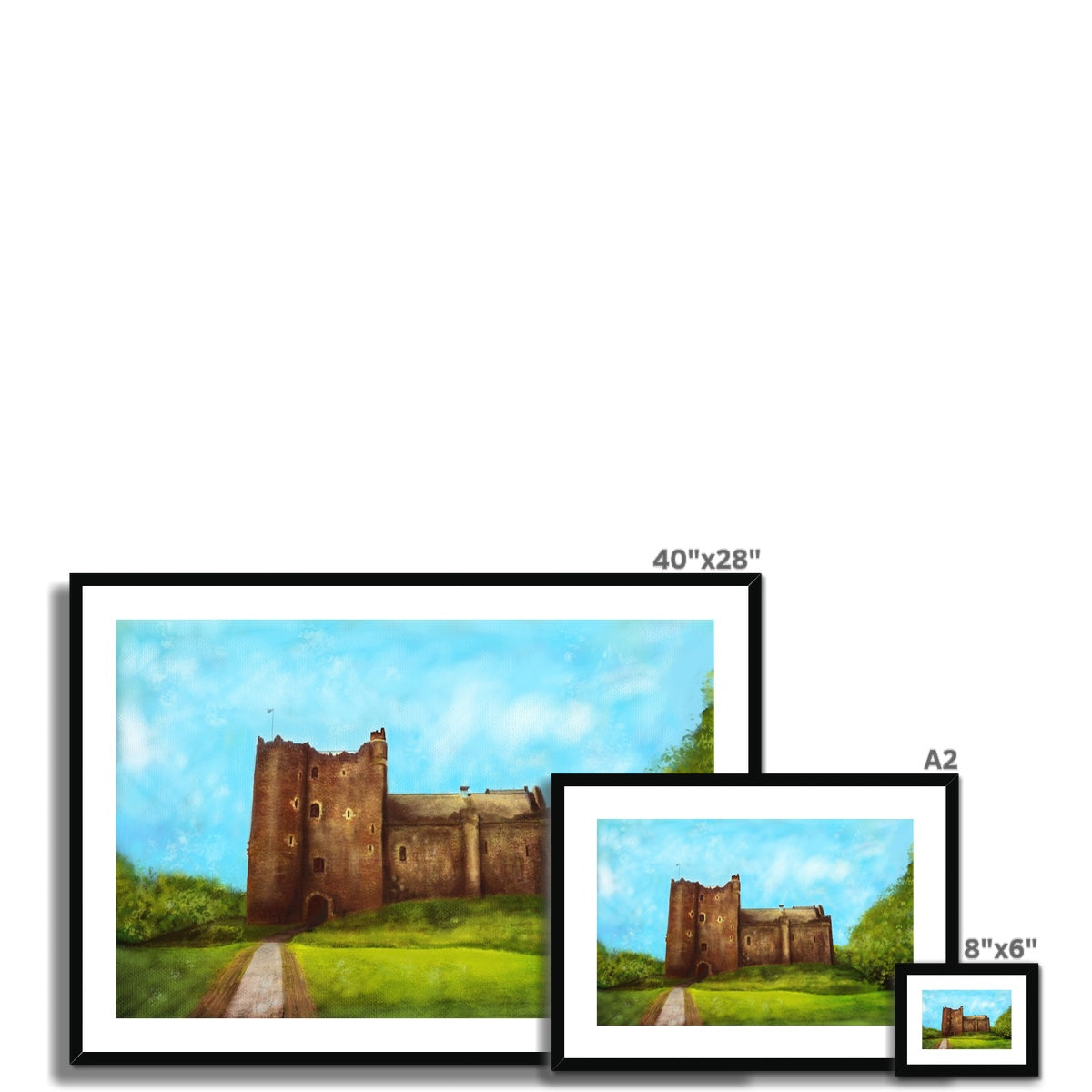 Doune Castle Painting | Framed & Mounted Prints From Scotland