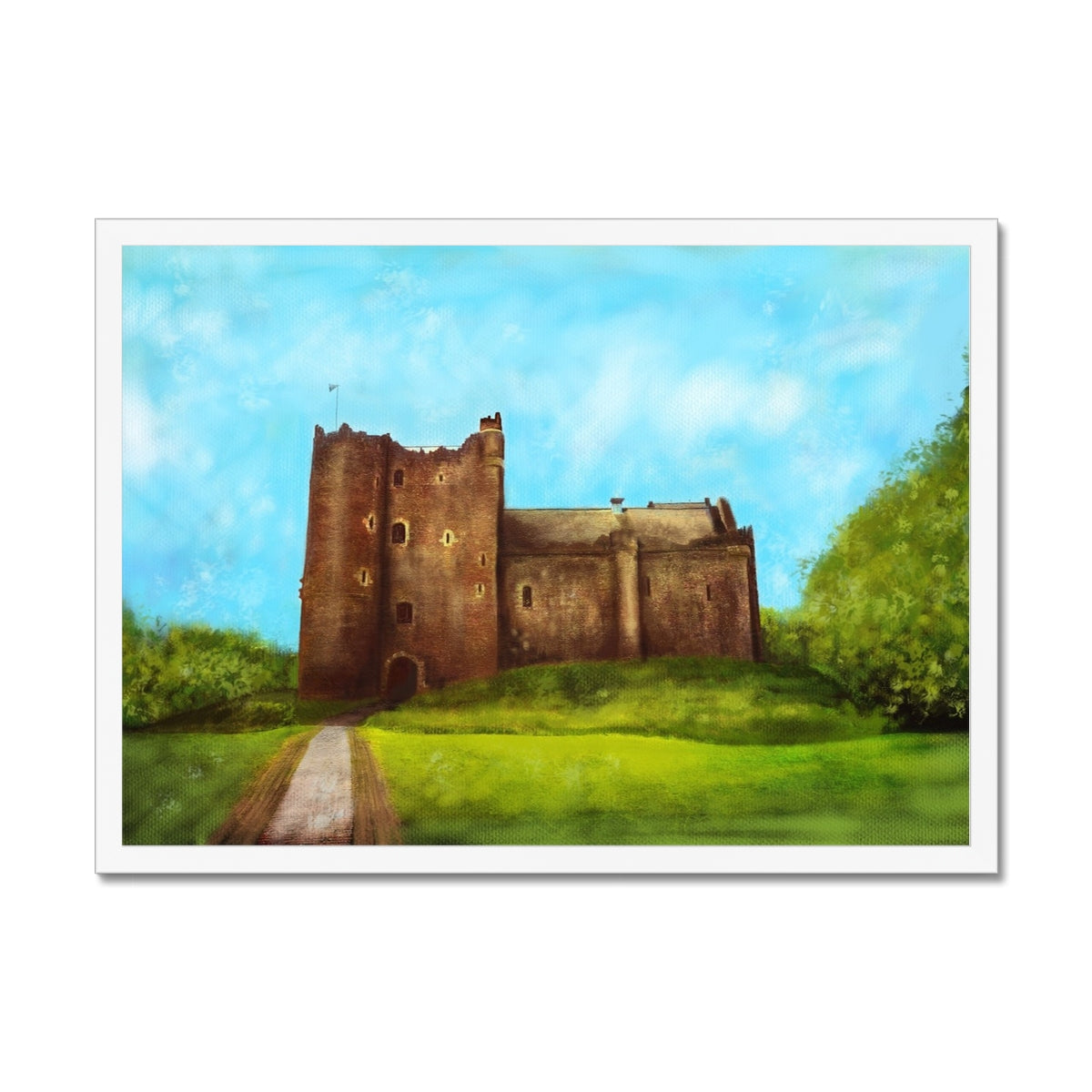 Doune Castle Painting | Framed Prints From Scotland