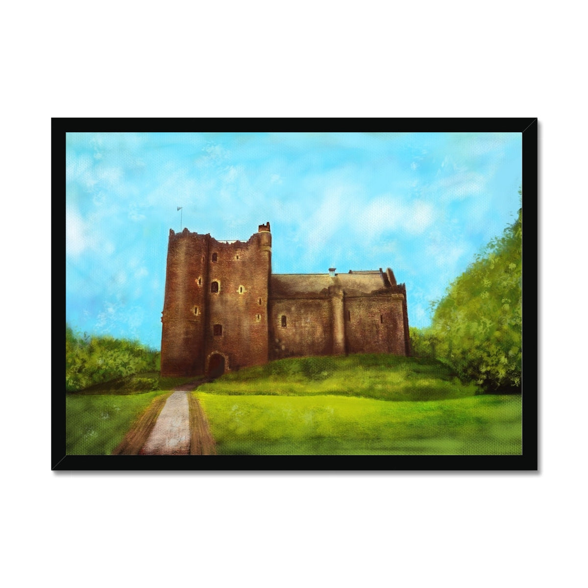 Doune Castle Painting | Framed Prints From Scotland