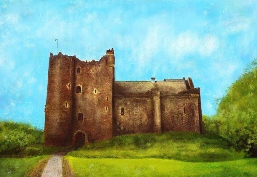 Doune Castle Scottish Landscape Painting