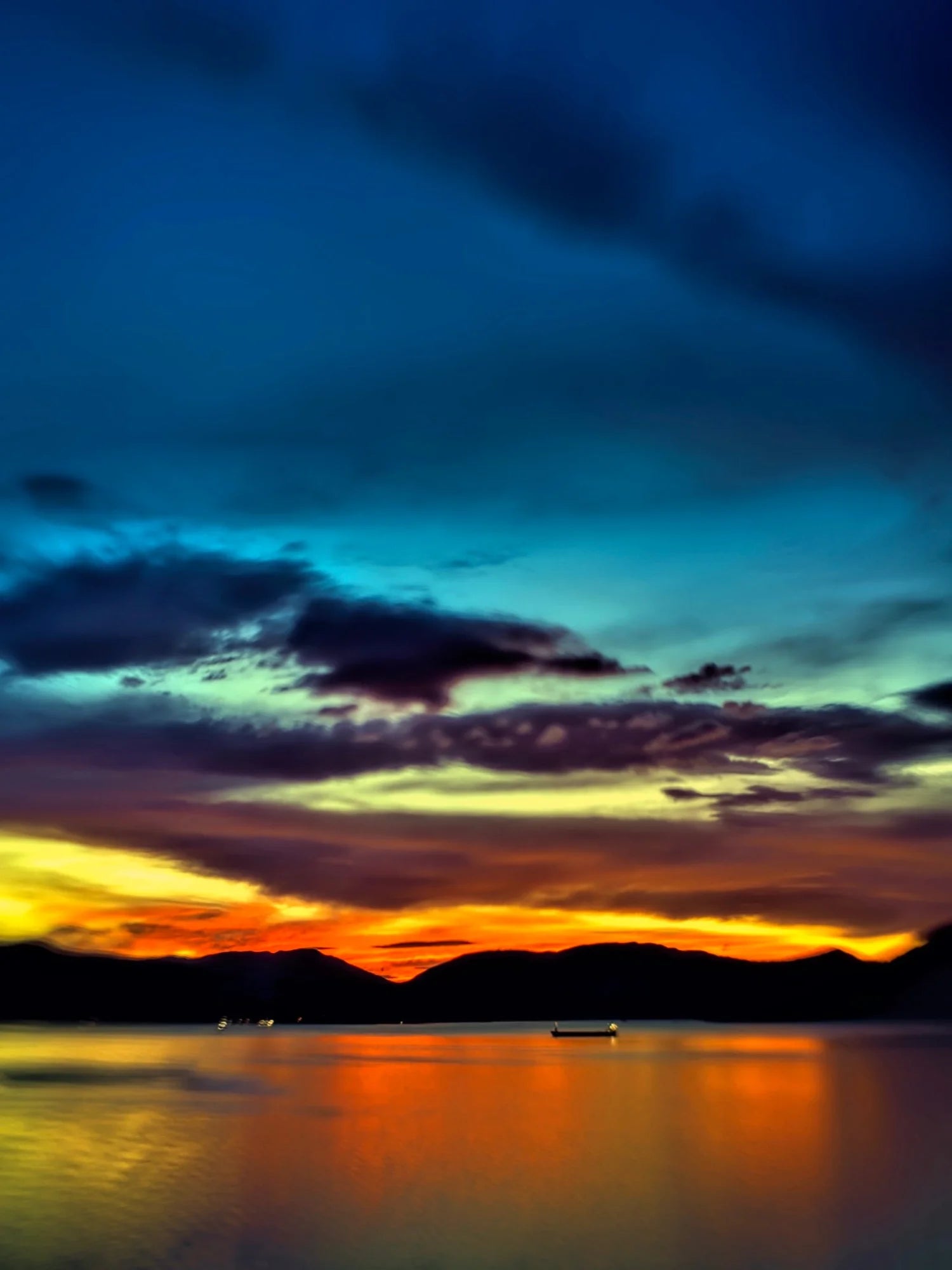 Dreaming of Sunset | Photography Prints from Scotland - River Clyde Art Gallery Worldwide Shipping Vibrant Sunset Water Scottish Artist