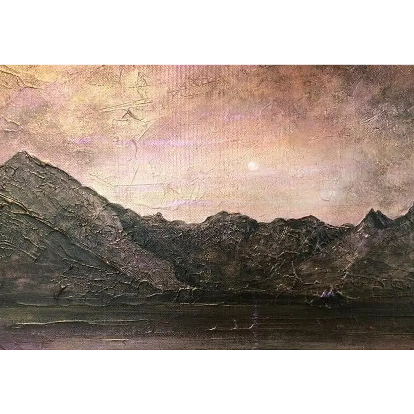 Dubh Ridge Moonlight Skye Art Prints Scottish Artist