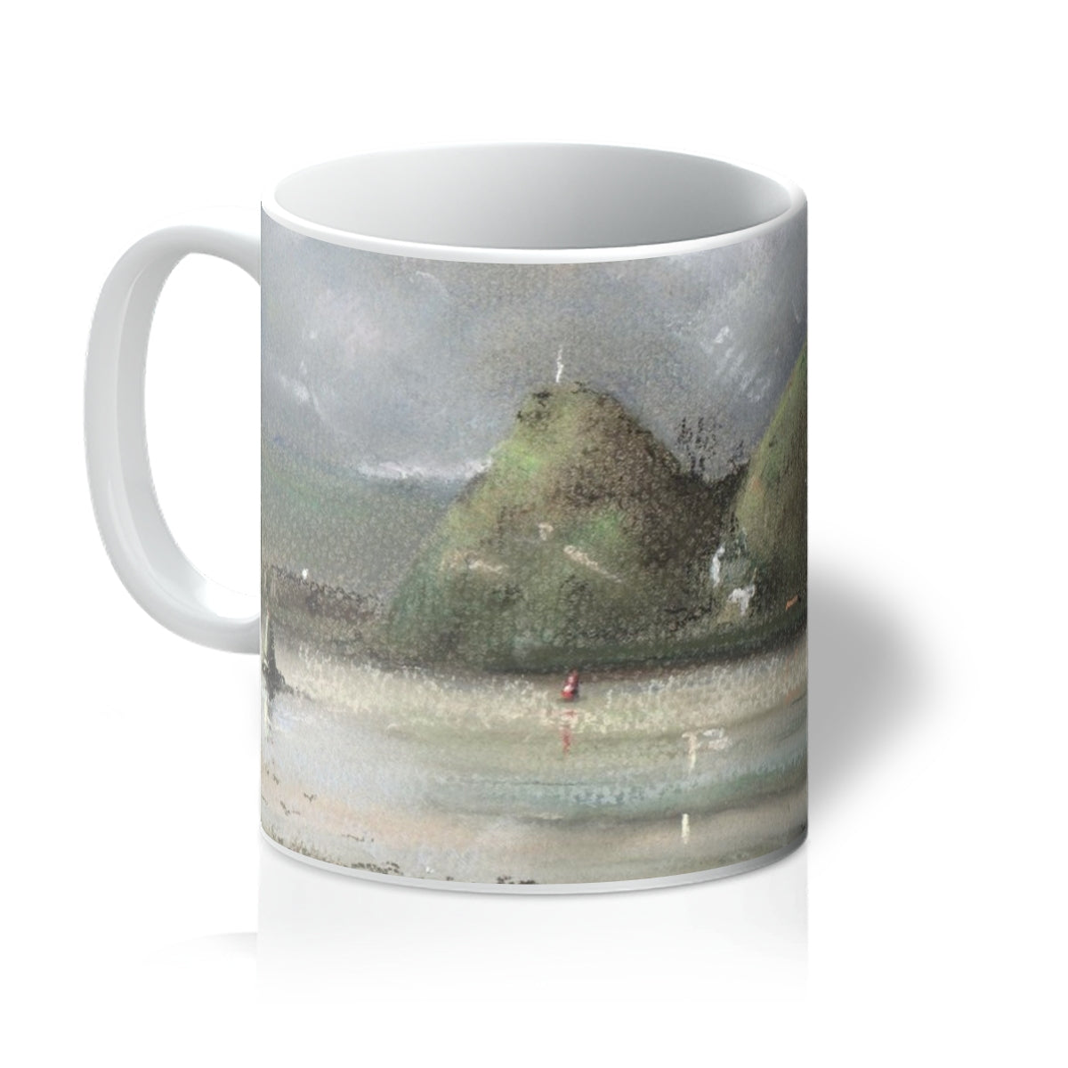 Dumbarton Rock Art Gifts Mug | River Clyde Art Gallery | Paintings, Prints, Homeware and Art Gifts From Scotland By Scottish Artist Kevin Hunter