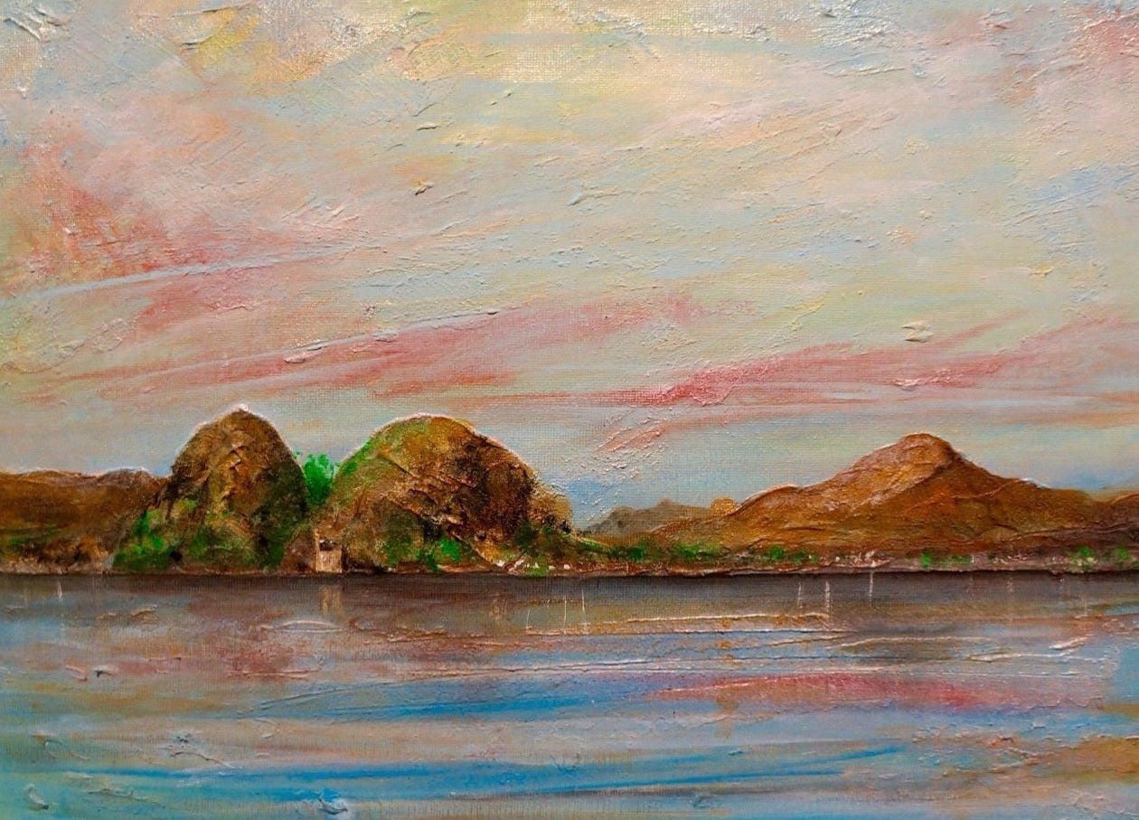 Dumbarton Rock & Ben Lomond Scottish Landscape Painting