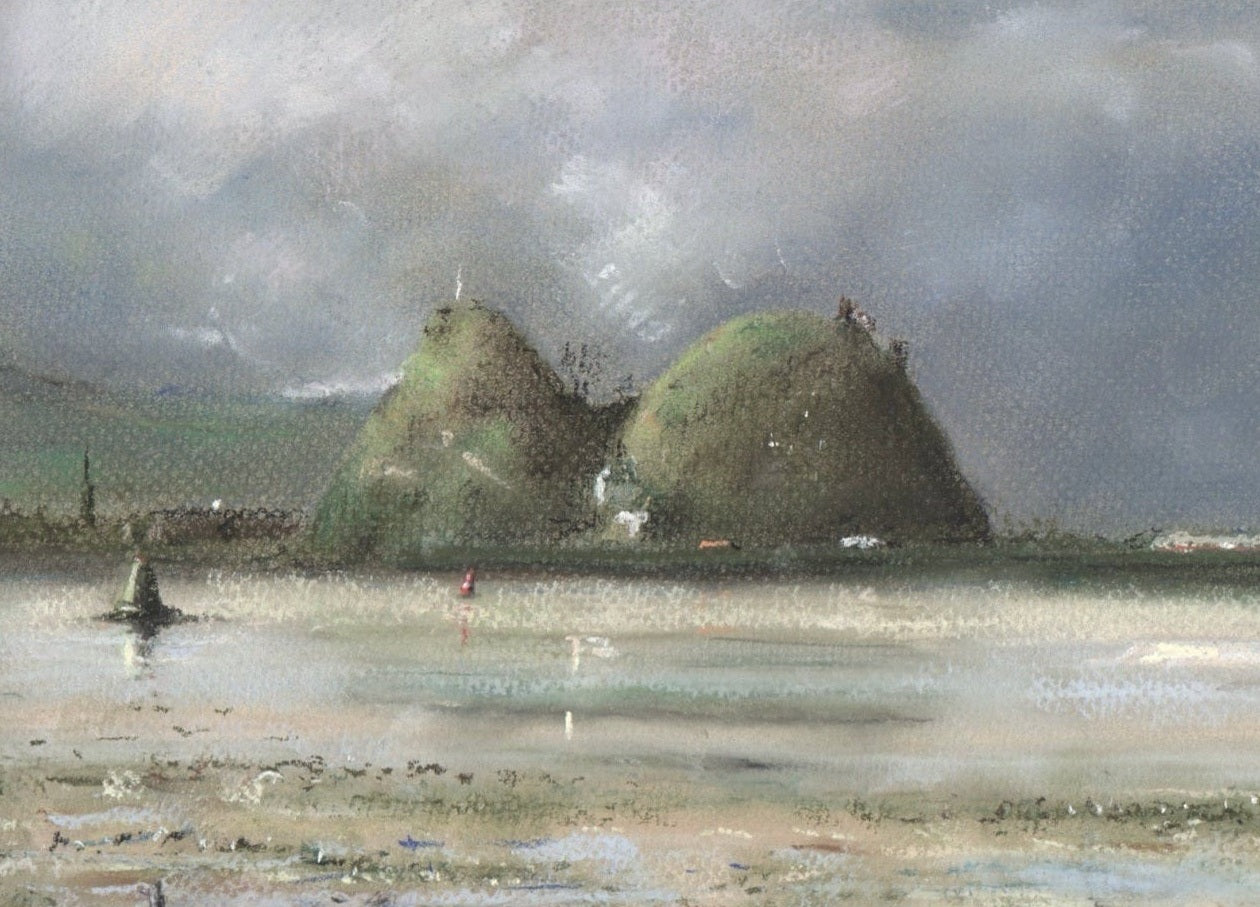 Dumbarton Rock Scottish Landscape Painting
