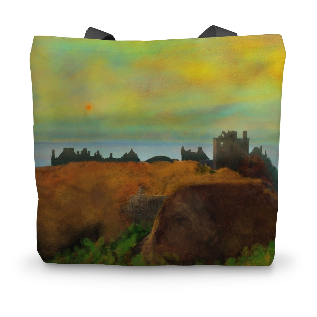 Dunnottar Castle Dusk Art Gifts Canvas Tote Bag