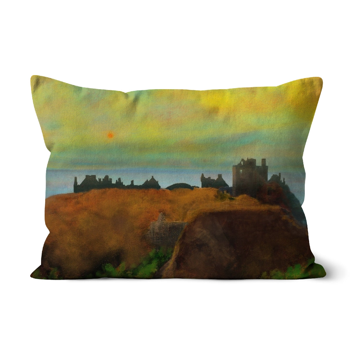 Dunnottar Castle Dusk Art Gifts Cushion