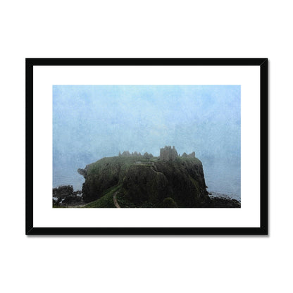 Dunnottar Castle Mist Painting | Framed &amp; Mounted Prints From Scotland