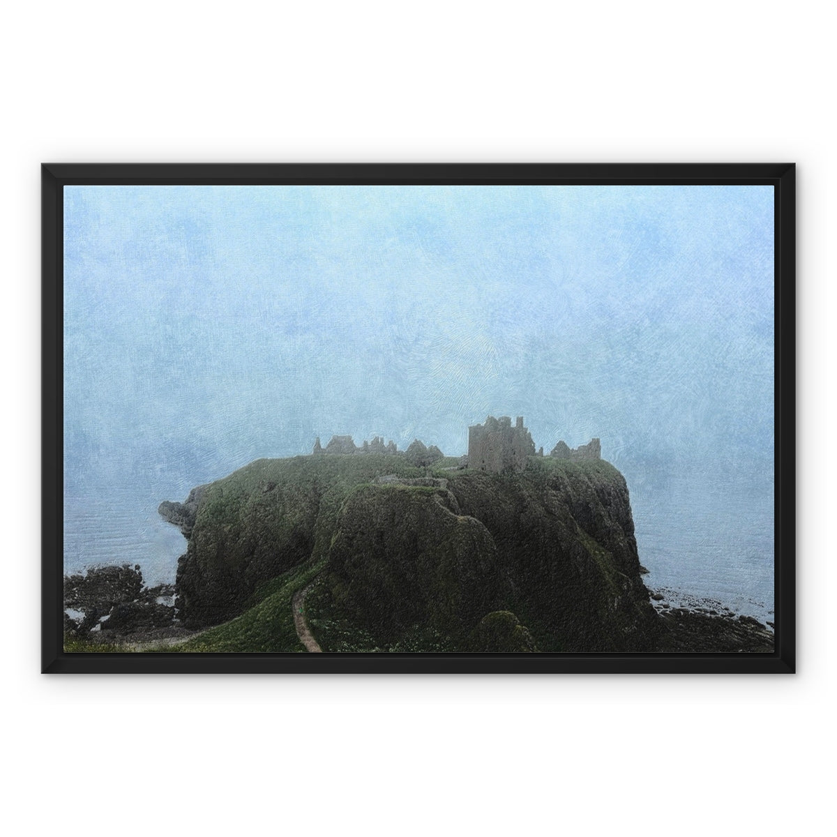 Dunnottar Castle Mist Painting | Framed Canvas Prints From Scotland