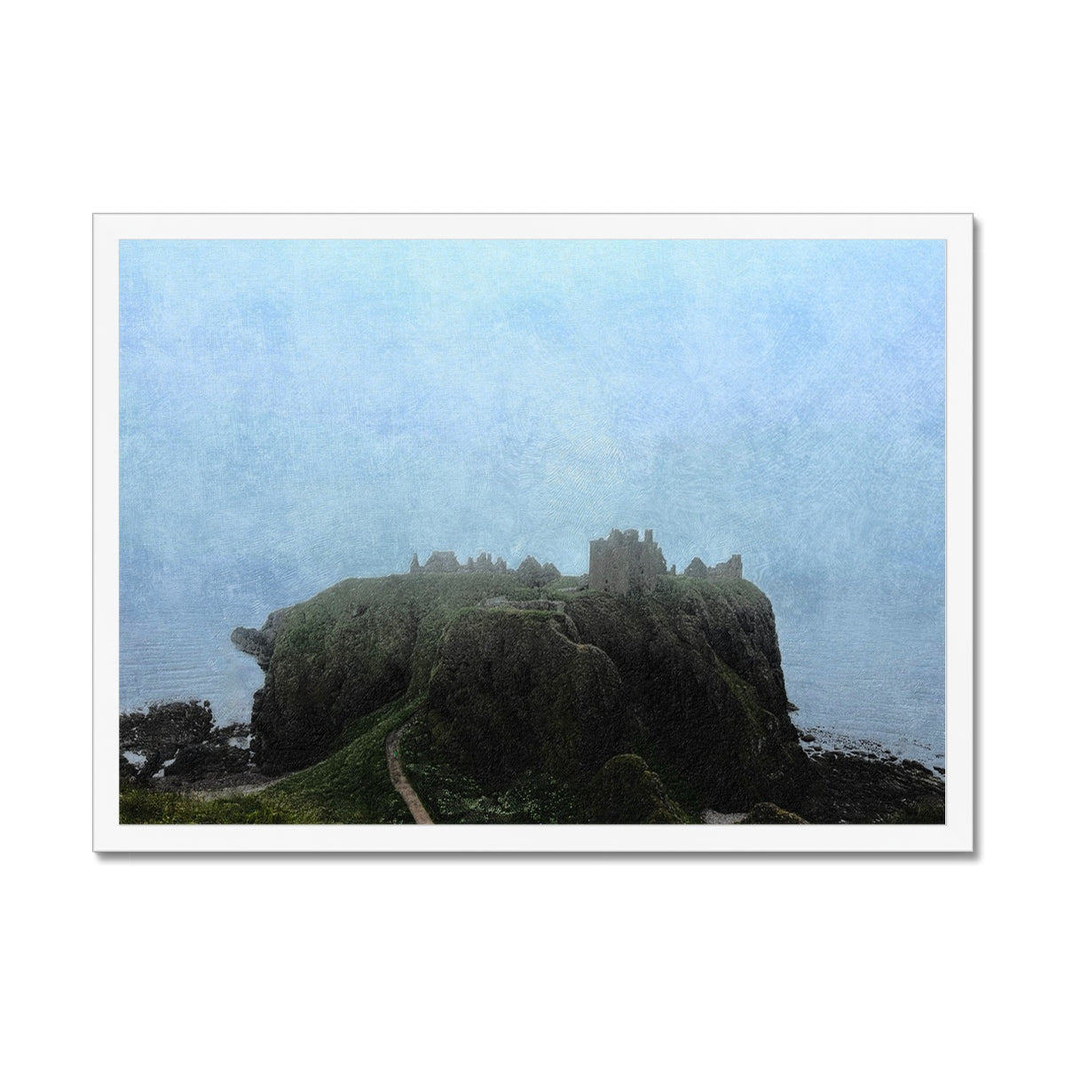 Dunnottar Castle Mist Painting | Framed Prints From Scotland