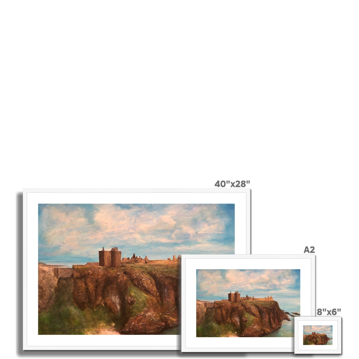 Dunnottar Castle Painting | Framed & Mounted Prints From Scotland