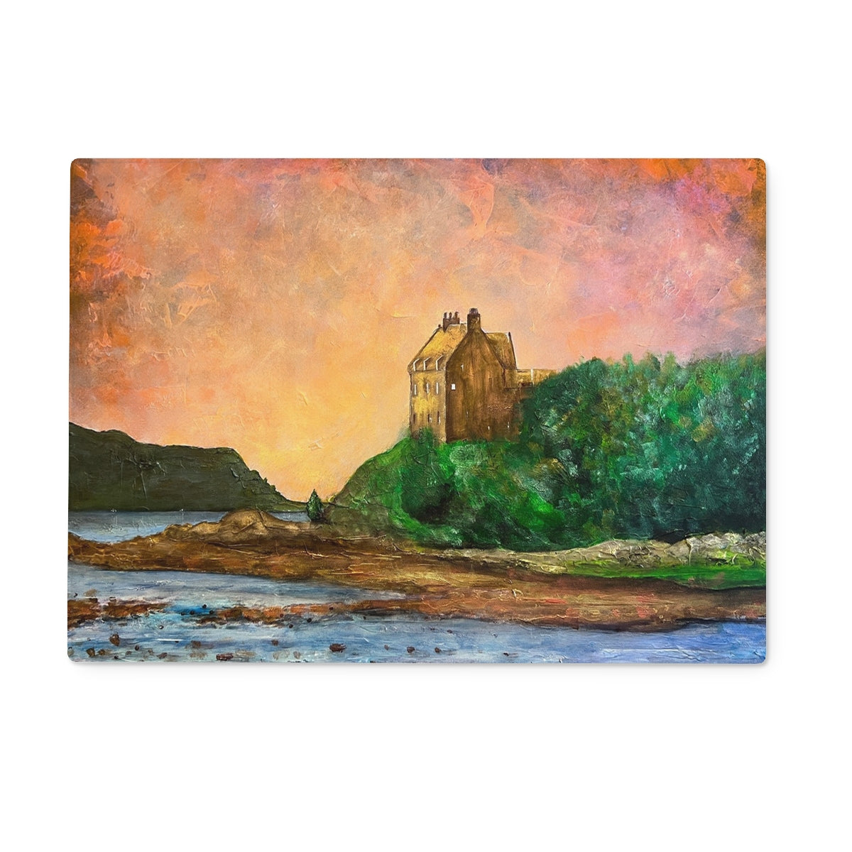 Duntrune Castle Art Gifts Glass Chopping Board