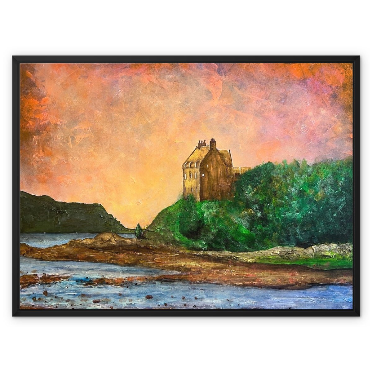 Duntrune Castle Painting | Framed Canvas Prints From Scotland