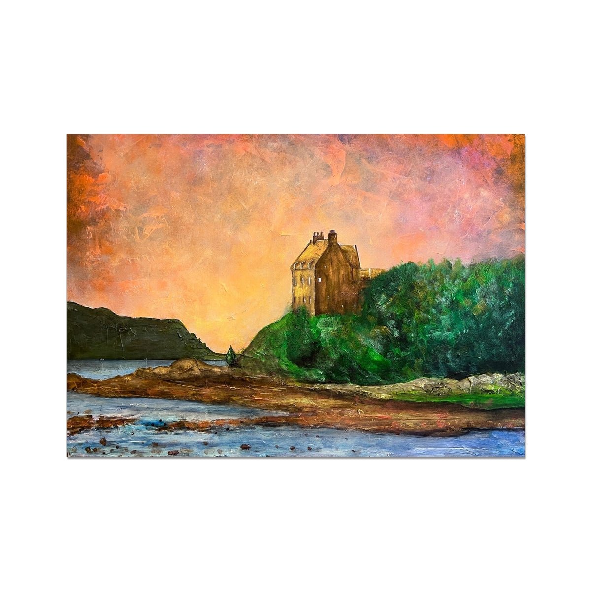 Duntrune Castle Painting | Signed Art Prints From Scotland | By Scottish Artist Hunter