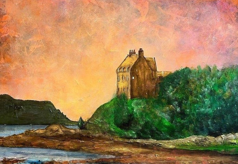 Duntrune Castle Scottish Landscape Painting